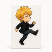 Custom lenticular card sample with anime-style character, alternate expression